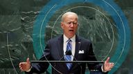 U.S. President Joe Biden addresses the 76th Session of the U.N. General Assembly in New York City
U.S. President Joe Biden addresses the 76th Session of the U.N. General Assembly in New York City, U.S., September 21, 2021. REUTERS/Eduardo Munoz/Pool