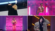 Billie Eilish, Olivia Rodrigo, Justin Bieber and Lil Nas X were among the big winners at the awards. Pics: Charles Sykes/Invision/AP