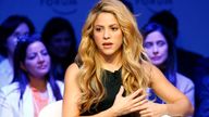 Singer and UNICEF Ambassador Shakira attends the annual meeting of the World Economic Forum (WEF) in Davos, Switzerland, January 17, 2017. REUTERS/Ruben Sprich
