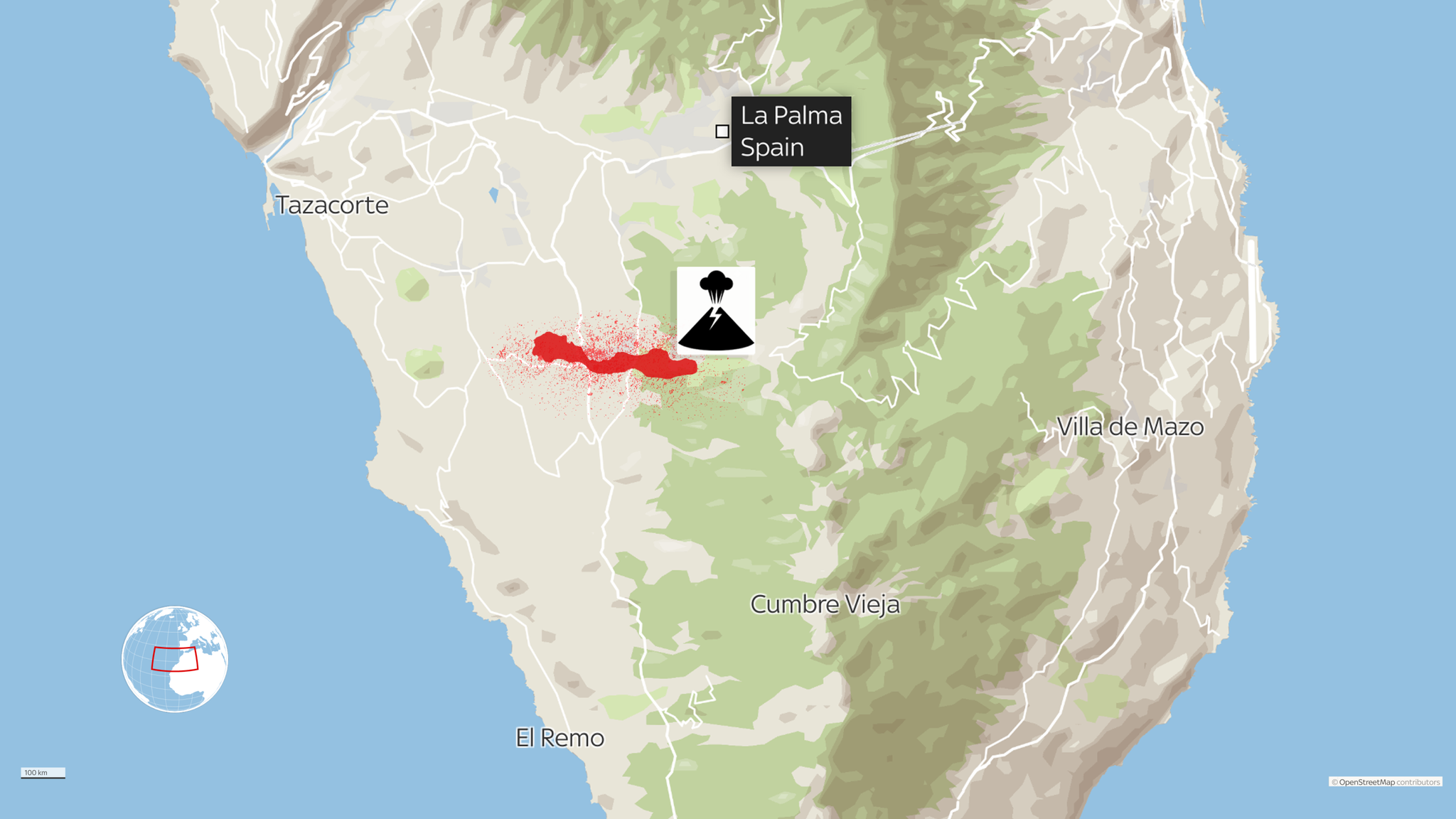 La Palma eruption: How bad is the damage - and why is lava meeting the 