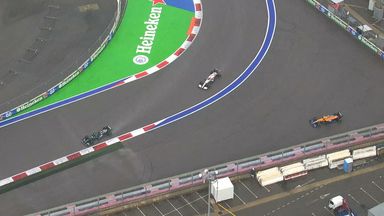 Norris spins off, Hamilton leads!