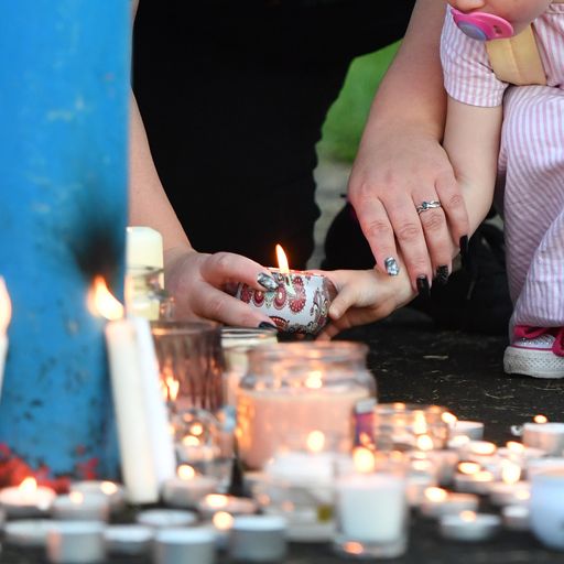 s: Hundreds attend vigil after mum, two children, and friend 'on a sleepover' found dead