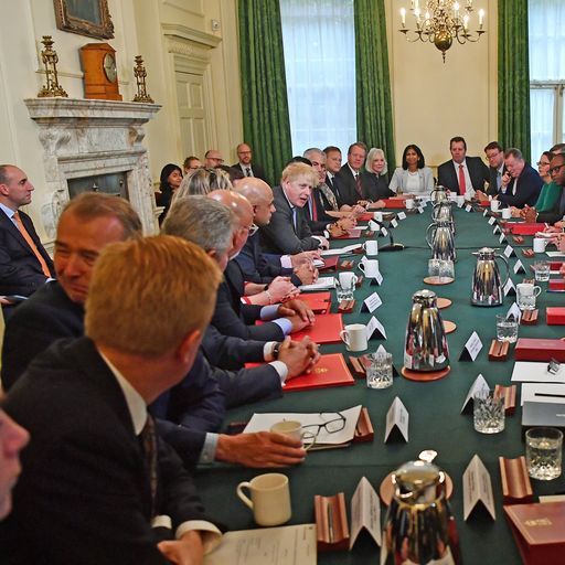 Boris Johnson holds first meeting of new cabinet after reshuffle