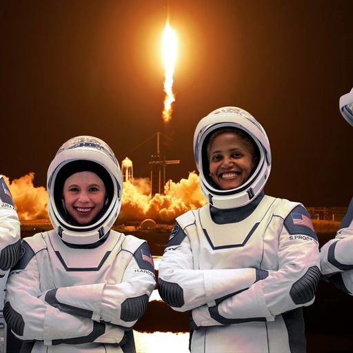 Who are the civilian astronauts, what are their roles and how will they land?