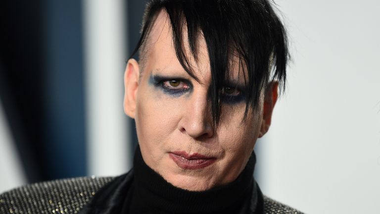 Marilyn Manson Judge dismisses ex-girlfriends lawsuit accusing star of rape and physical abuse Ents and Arts News Sky News