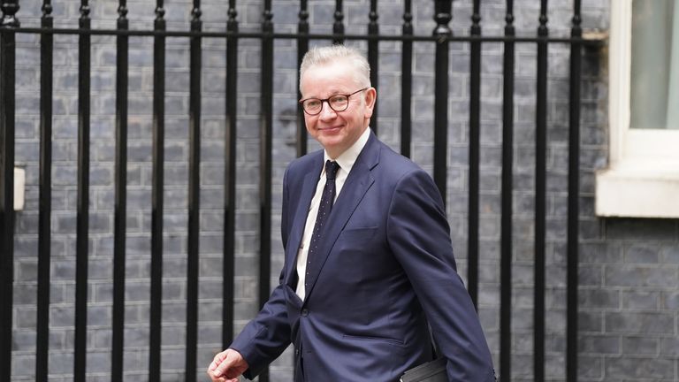 Cabinet Office Minister Michael Gove arrives in Downing Street, London, as Prime Minister Boris Johnson carried out a Cabinet reshuffle that has so far brought about the exit of Robert Buckland as justice secretary and Gavin Williamson as education secretary and Dominic Raab's demotion from foreign secretary to Justice Secretary. Picture date: Wednesday September 15, 2021.