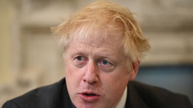 Prime Minister Boris Johnson during the first Cabinet meeting since the reshuffle at 10 Downing Street, London. Picture date: Friday September 17, 2021.
