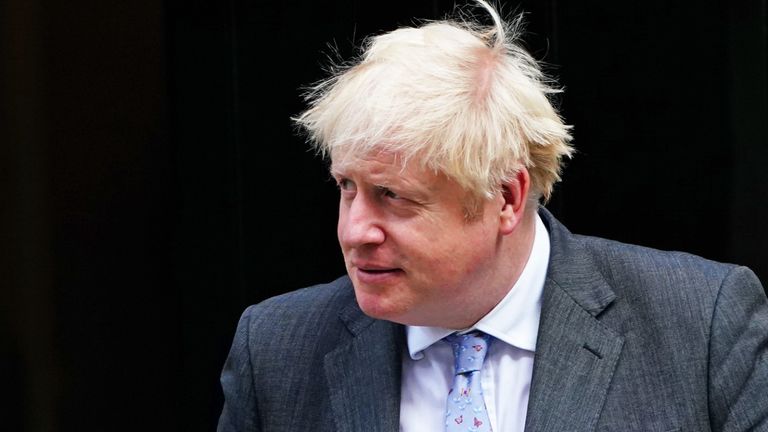 Prime Minister Boris Johnson outside 10 Downing Street, London, to greet prime minister of the Kurdistan Regional Government Nechirvan Barzani ahead of a bilateral meeting. Picture date: Friday September 17, 2021.