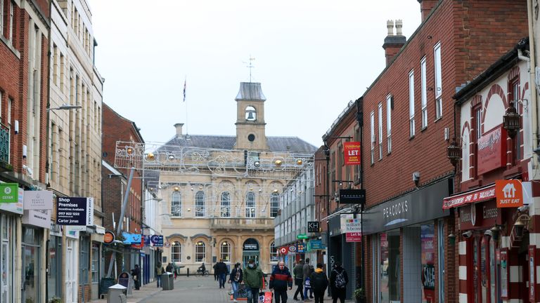 File photo dated 15/1/2021 of people walking along the high street in Loughborough, Leicestershire. The Prime Minister is being urged not to rip up another tax pledge by increasing the tax burden on high street shops, pubs and restaurants. Retail tax experts have warned that the Government could land firms with a 700 million rise in business rates in England next April unless it confirms changes to the property tax system. Issue date: Monday September 13, 2021.