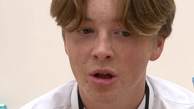 Quinn Foakes, 15, of Belfairs Academy was one of the first to get his COVID vaccine in the 12 to 15 cohort