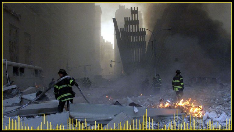 Hundreds of firefighters were among those who died in the 9/11 attacks