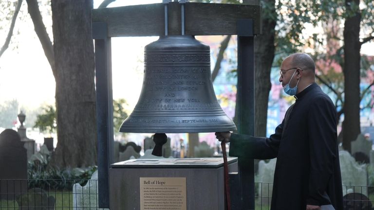 The Bell of Hope was gift from the City of London to New York City 20 years ago