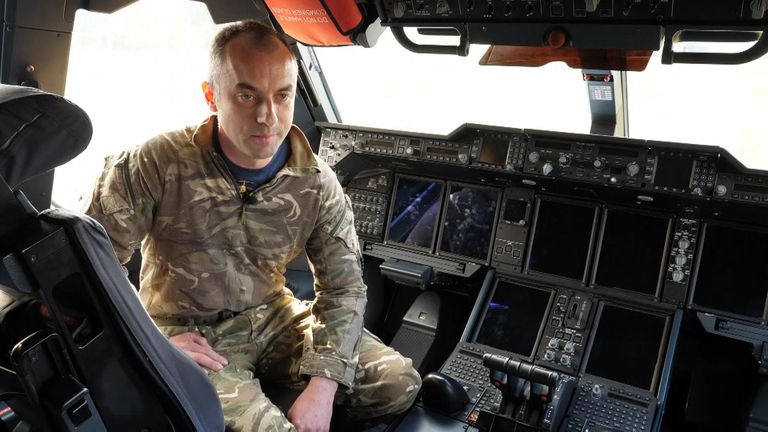 Squadron Leader Mark Parker, of 70 Squadron