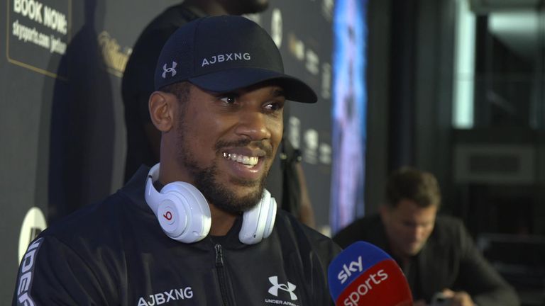 Anthony Joshua speaks to Sky&#39;s Jacqie Beltrao ahead of his fight on Saturday evening. 