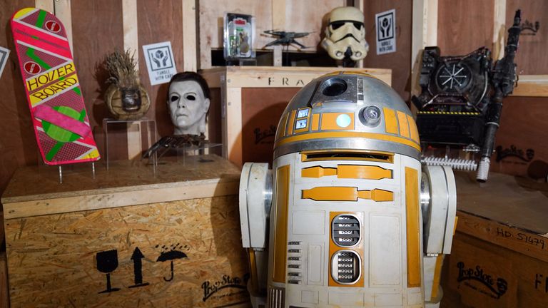 The collection of items from the popular movies are said to be worth £5.5m