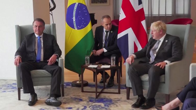 Boris Johnson and Jair Bolsonaro