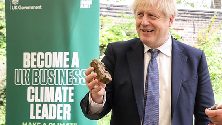 Boris Johnson at a COP-26 event earlier this year Pic: Tim Hammond / No 10 Downing Street.