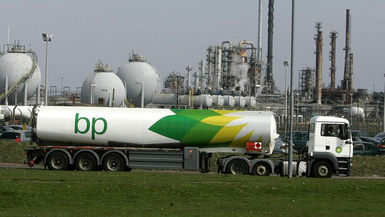 BP petrol tanker