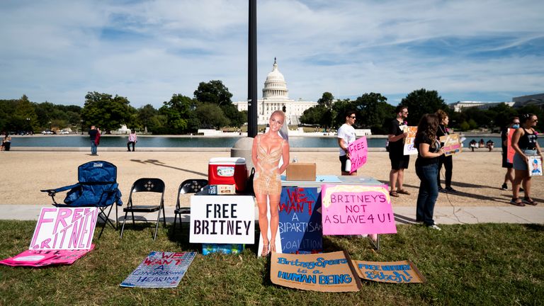 Britney fans have been campaigning for her &#39;freedom&#39; for years Pic: AP