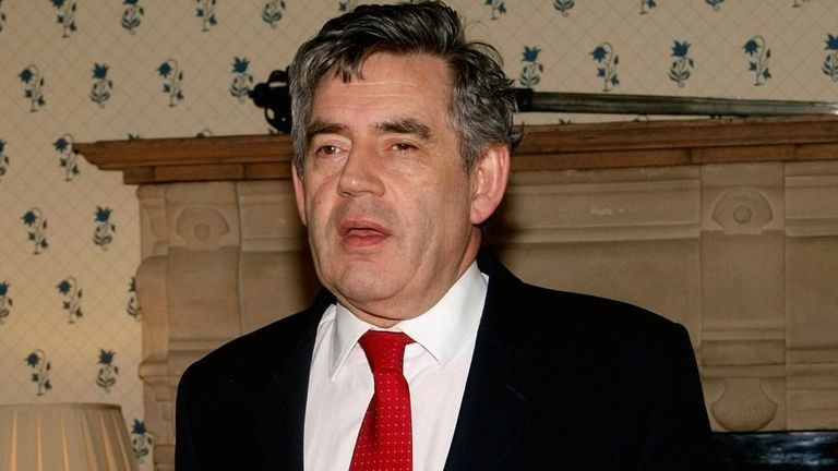 2007:
Britain&#39;s Prime Minister Gordon Brown, right, with his Italian counterpart Romano Prodi at Brown&#39;s official country residence, Chequers, near Wendover, north of London.