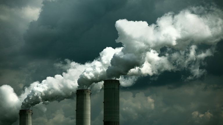 coal burned power plant chimneys. Pic: iStock