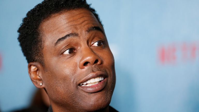 Actor Chris Rock speaks to the media on the red carpet during the premiere of " The Week Of " in Manhattan
Actor Chris Rock speaks to the media on the red carpet during the premiere of " The Week Of " in Manhattan, New York, U.S., April 23, 2018. REUTERS/Shannon Stapleton
