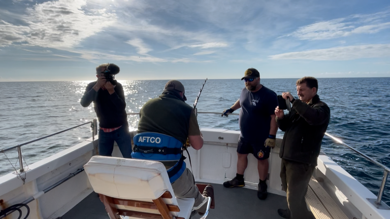 Sky News joined skippers off the south coast