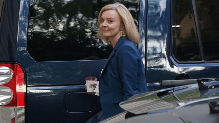 Liz Truss, the new Foreign Secretary, arriving at the Foreign Office in Westminster, London, after Prime Minister Boris Johnson reshuffled his Cabinet. Picture date: Thursday September 16, 2021.