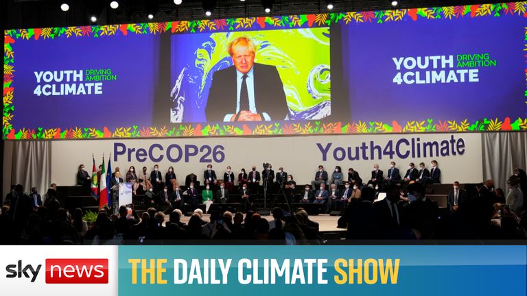 Boris Johnson addressed the Youth Cop event in Milan and insisted that COP26 could be the beginning of the end of climate change.
