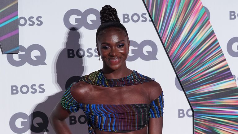 Dina Asher-Smith of Team GB on the red carpet