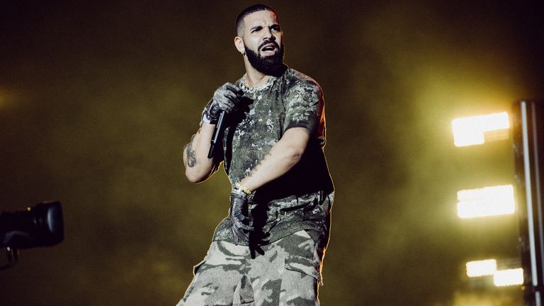 Drake&#39;s appearance came hours after his latest album shot to No 1 in the charts
