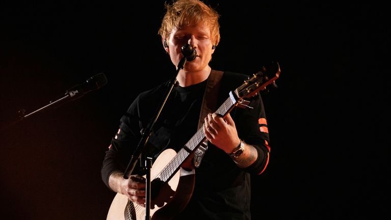 Ed Sheeran closed the Paris leg of the global music event on Saturday night