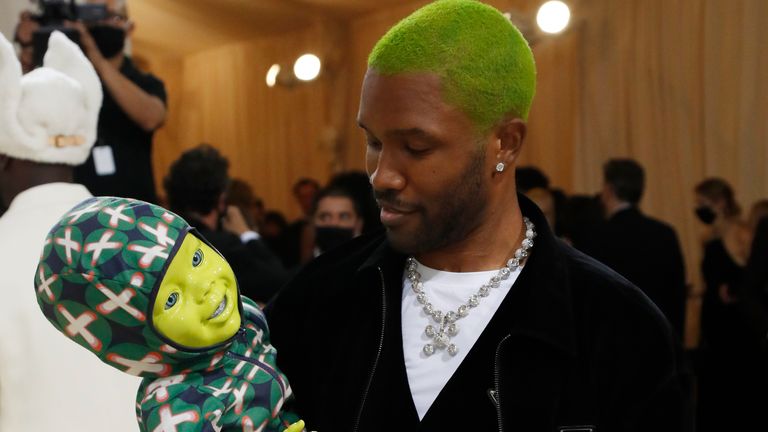 Metropolitan Museum of Art Costume Institute Gala - Met Gala - In America: A Lexicon of Fashion - Arrivals - New York City, U.S. - September 13, 2021. Frank Ocean. REUTERS/Mario Anzuoni