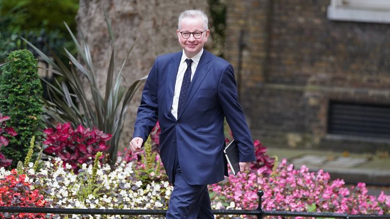 Cabinet Office Minister Michael Gove arrives in Downing Street, London, as Prime Minister Boris Johnson carried out a Cabinet reshuffle that has so far brought about the exit of Robert Buckland as justice secretary and Gavin Williamson as education secretary and Dominic Raab's demotion from foreign secretary to Justice Secretary. Picture date: Wednesday September 15, 2021.