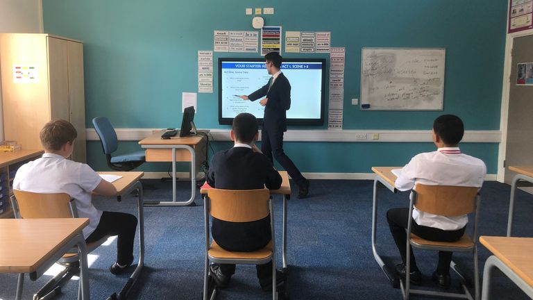 Daniel Cain-Reed, Assistant Head at Haringey Learning Partnership Pupil Referral Unit member of The Difference Leaders programme, teaching English to excluded children. 