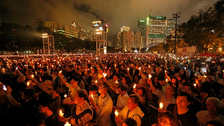 Tens of thousands of people would would attend the annual vigil