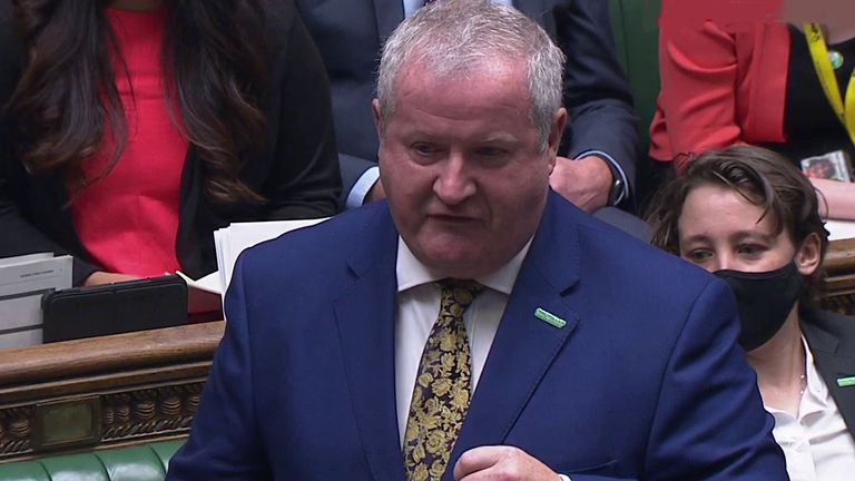 The SNP&#39;s Ian Blackford speaks in the House of Commons.