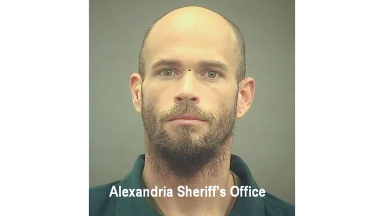 Chansley has pleaded guilty to a felony charge. Pic: AP/Alexandria Sheriff&#39;s Office