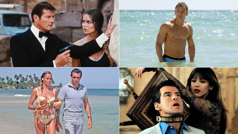 The Spy Who Loved Me, Casino Royale, The World Is Not Enough, Dr No. Pics: Alamy/Jay Maidment/Eon/Danjaq/Sony/Kobal/Shutterstock/Allstar Picture Library/Pictorial Press Ltd