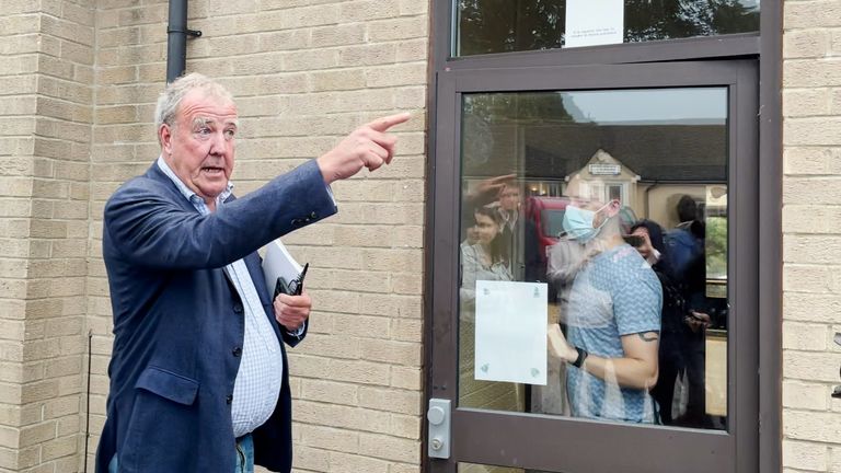 Clarkson had a meeting with local residents
