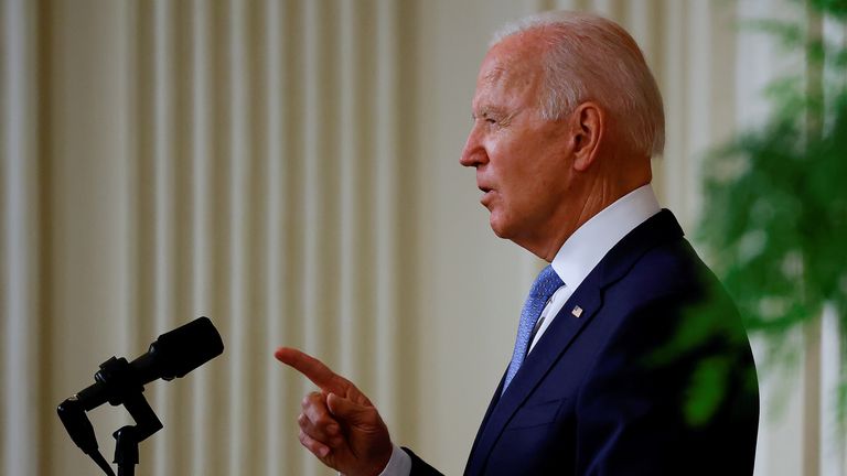 Joe Biden addressed the nation from the White House