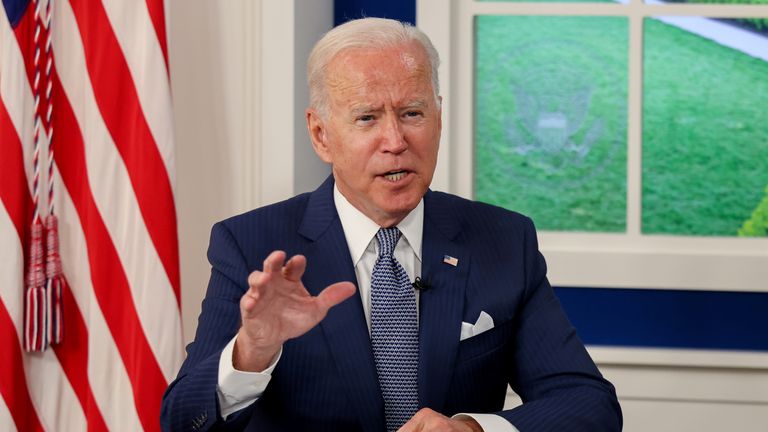 U.S. President Joe Biden hosts a virtual coronavirus disease (COVID-19) Summit as part of the United Nations General Assembly (UNGA) 