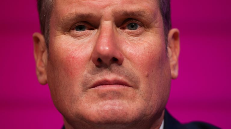 Britain&#39;s Labour Party leader Keir Starmer attends Britain&#39;s Labour Party annual conference, in Brighton, Britain September 25, 2021. REUTERS/Henry Nicholls
