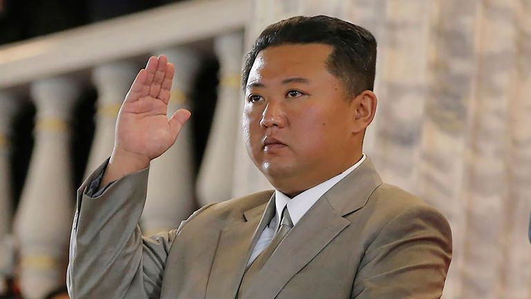 Kim Jong Un has demanded major advances in military technology Pic: AP                                                                                                             