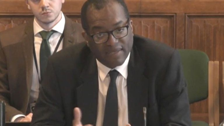 Business Secretary Kwasi Kwarteng giving evidence to the Business, Energy and Industrial Strategy Committee in the House of Commons, London, on the subject of the UK Gas Market. Picture date: Wednesday September 22, 2021.