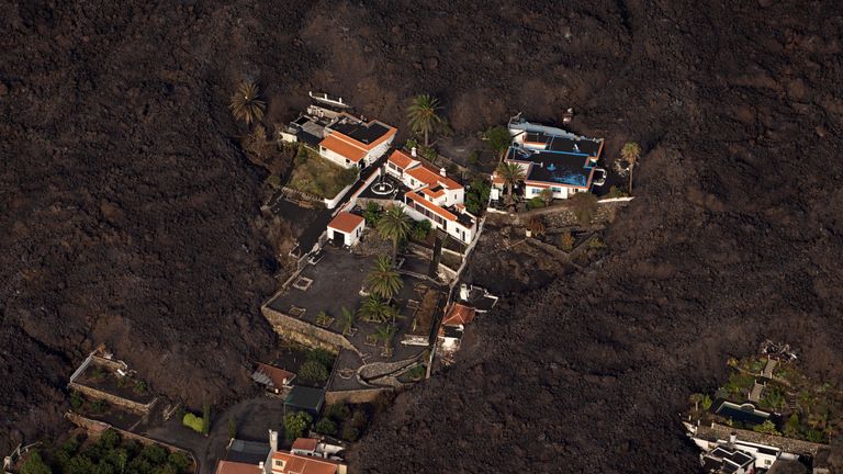 Lava from a volcano eruption flows in El Paso, on the Canary Island of La Palma, Spain, September 23, 2021.  