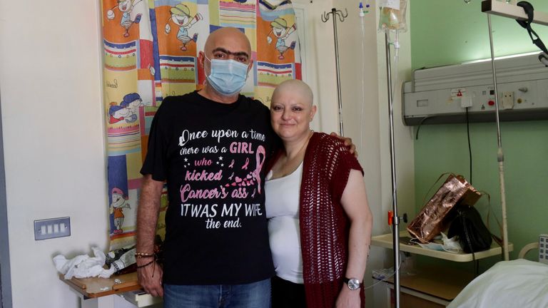 Helen Kazazian, and her husband Robert, are worried she will not get her medicine