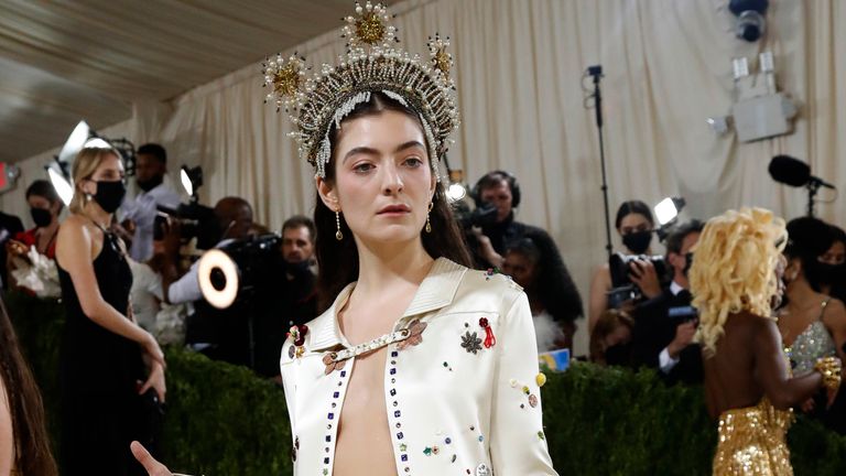 Metropolitan Museum of Art Costume Institute Gala - Met Gala - In America: A Lexicon of Fashion - Arrivals - New York City, U.S. - September 13, 2021. Lorde. REUTERS/Mario Anzuoni