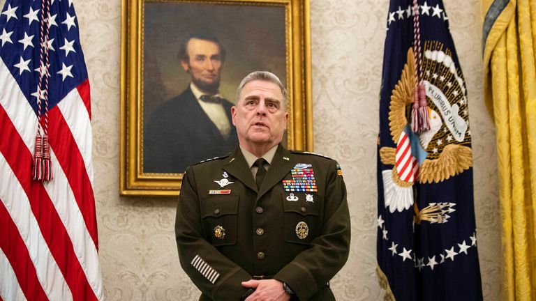 Gen Mark Milley is reported to have taken secret action to limit Trump from launching a military strike