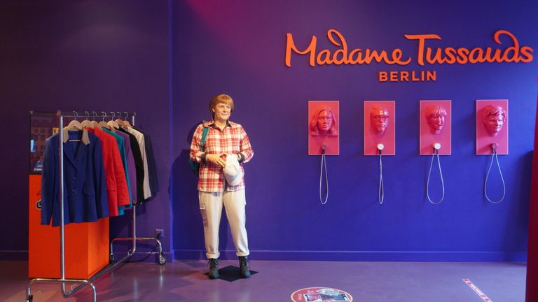 angela merkel wax statue in madame tussauds